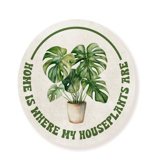 My Houseplants Whitewash Circle